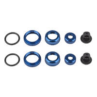Ft 10 Mm Shock Caps And Collars, Blue Aluminum