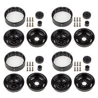 Enduro Steelie Wheels, 1.9", Black