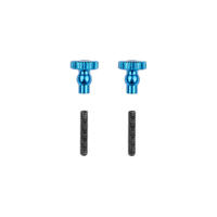 Rc10 4Wd Team Car Aluminum Chassis Stiffener Thumb Screws, Blue