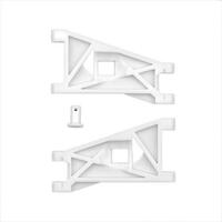 RC10 '89 Stealth Car Front Suspension Arms And Front Body Mount