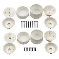 Rc10T Wide Rear And Narrow Front Wheels, (3-Piece) White
