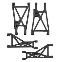 Rc10T Front & Rear Suspension Arms, Black
