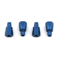 RC8B3.1 SHOCK BUSHINGS, BLUE ALUMINUM
