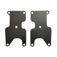 Rc8B3.2 Ft Rear Suspension Arm Inserts, Carbon Fiber 1.2Mm