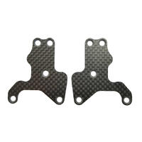 RC8B3.2 FT FRONT SUSPENSION ARM INSERTS, CARBON FIBER, 1.2MM