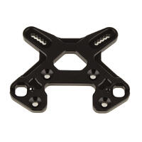 RC8B4 FRONT SHOCK TOWER, BLACK ALUMINUM