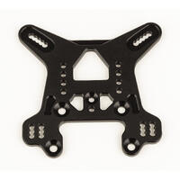 RC8B4 REAR SHOCK TOWER, BLACK ALUMINUM