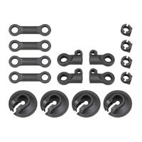 RC8B4 SPRING CUPS AND SHOCK ROD ENDS