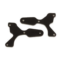 RC8B4 FT FRONT LOWER SUSPENSION ARM INSERTS, G10, 2.0 MM