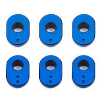 RC10F6 CASTER BUSHINGS, BLUE ALUMINUM
