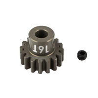 FT PINION GEAR, 16T, MOD 1, 5MM SHAFT, ALUMINUM