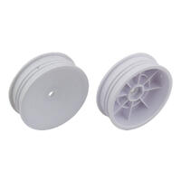 2WD SLIM FRONT WHEELS, 2.2 IN, 12 MM HEX, WHITE