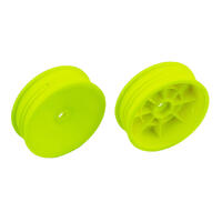 2WD SLIM FRONT WHEELS, 2.2 IN, 12 MM HEX, YELLOW