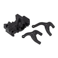 Rc10B6.1 Ft Laydown Gearbox And Chassis Braces, Carbon