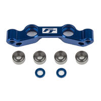 RC10B6.4 FT STEERING RACK, BLUE ALUMINUM