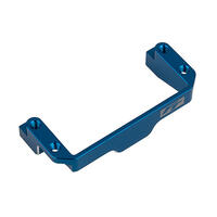RC10B7 FT ONE-PIECE SERVO MOUNT, BLUE ALUMINUM