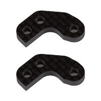 Rc10B7 Caster Block Link Mount Set, 0, Carbon Fiber