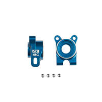 Rc10B7 Ft Aluminum Hrc Rear Hubs, -4 Offset, Blue