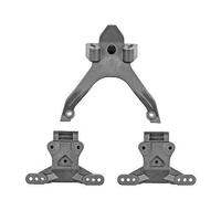 Rc10B7.1 Ft Top Plate And Ballstud Mounts, Carbon