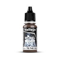 Vallejo Model Colour #016 - Chestnut Brown - 18 Ml Matt Acrylic Paint