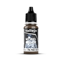 Vallejo Model Colour #143 - Bc Dark Brown - 18 Ml Matt Acrylic Paint