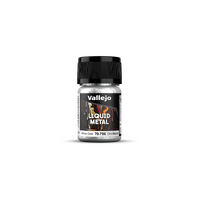 Vallejo Liquid Gold White Gold - 35 Ml Alcohol-Based Metallic Paint