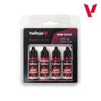 Vallejo Game Colour Magenta Color Set (4 Colours) Acrylic Paint Set