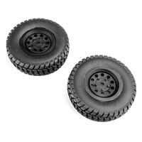 Axial Mounted Tyre and Wheels, 2pcs, SCX10 Trailer