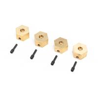 AXIAL BRASS 7GM HEX HUBS, 4PCS, CAPRA UTB18