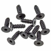 Axial Hex Socket Tapping Flat Head Screw, M2.6X8Mm, Black, 10 Pieces, Axa0413