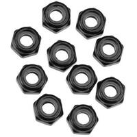 Axial Nylon Locking Hex Nut, M3, Black, 10 Pieces, Axa1053