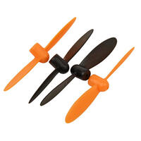 ARES AZSQ3052 NEON X PLUS PROPS: ORANGE (2PCS BLACK & 2PCS ORANGE)