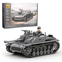 Build Army StuG III - WWII German Tank Model Brick Kit