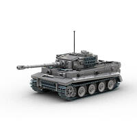BUILD ARMY TIGER I TANK IN GREY