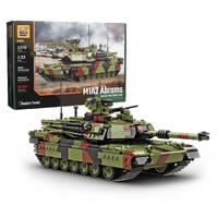 Build Army M1A2 Abrams - American Main Battle Tank Model Brick Kit