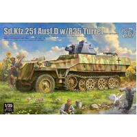 Border Model 1/35 Sd.Kfz.251 Ausf.D W/ R35 Turret Plastic Model Kit