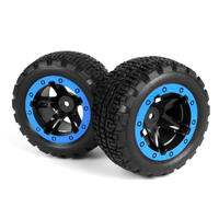 BLACKZON SLYDER MT WHEELS/TYRES ASSEMBLED (BLACK/BLUE) [540109]