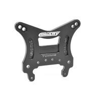 Team Corally - Shock Tower - Asuga Xlr - Front - Swiss Made 7075 T6 - 5Mm - Hard Anodised - Black - Made In Italy