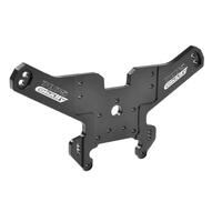 Team Corally - Shock Tower - Kagama - Rear - Swiss Made 7075 T6 - 6Mm - Hard Anodised - Black - Made In Italy