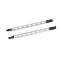 TEAM CORALLY - SHOCK SHAFT - 55MM - FRONT - STEEL - 2 PCS