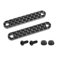 Team Corally - Chassis Brace Stiffener - Front - Fits Part C-00180-022 - Graphite 2.5Mm - 2 Pcs