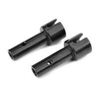 TEAM CORALLY - DRIVE AXLE - SHORT - REAR - V2 - SP2 EXH STEEL - 2 PCS