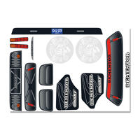 TEAM CORALLY - BODY DECAL SHEET - DEMENTOR XP 6S - 1 PC