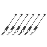 Team Corally - Body Clip Retainer W/ Body Clip - Black - 6 Pcs