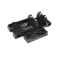 Team Corally - Center Diff Plate - Chassis Brace Holder - Swiss Made 7075 T6 - Black - Made In Italy - 1 Pc