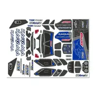 Team Corally - Body Decal Sheet - Kagama - Blue - 1 Pc