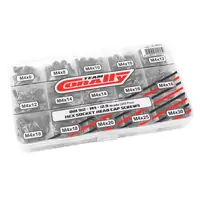 Team Corally - Screw Set M4 - Hex Socket Head - Din912 - Steel Black - 12.9 Grade - 15 Sizes - 265 Pcs