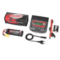 Team Corally - Energy Pack - Lipo 60C - 5200MAH - 3S - XT-90 - Semi-Soft Case + Ultra-X 80 - 1-6S AC/DC Charger + Lipo Safety Bag + Charge-Balance Lea