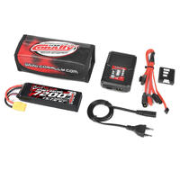 Team Corally - Energy Pack - Lipo 60C - 7200Mah - 3S - XT-90 - Semi-Soft Case + Racer 50 - 2-4S AC Charger + Lipo Safety Bag + Charge-Balance Lead