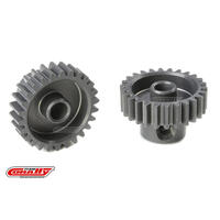 TEAM CORALLY - 48 DP PINION - SHORT - HARD ANODISED AL7075 - 26 TEETH - SHAFT DIA. 3.17MM